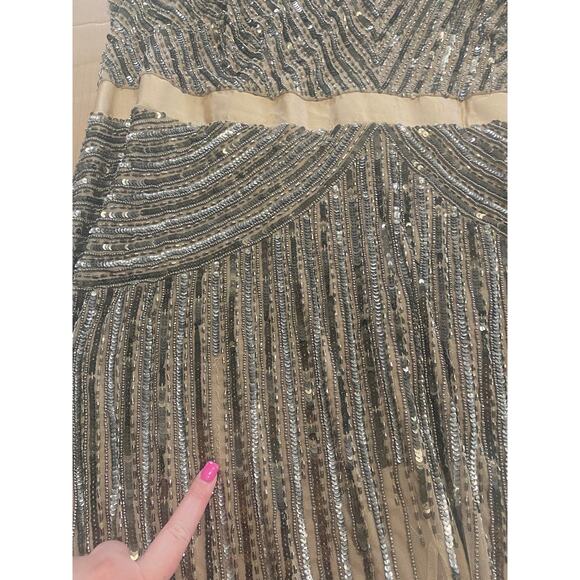 ADRIANNA PAPELL DRESS GOWN MOTHER OF THE BRIDE EVENING FORMAL WEDDING GUEST - Picture 12 of 16